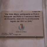 �� quella dove Aldo Moro ha lavorato dagli inizi degli anni �40 fino al 1946 � ci racconta AntonGiulio -. Moro apr� un ufficio al primo piano del palazzo dopo aver operato come procuratore legale nello studio di mio nonno Antonio, che si trovava nell�appartamento nobile�